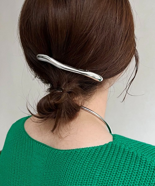 CAPRICIEUX LE'MAGE（カプリシューレマージュ）の「【GOLDY/ゴールディ】トゥイッグバレッタ（バレッタ/ヘアクリップ・レディース・シルバー/ゴールド・FREE）」の9枚目の写真