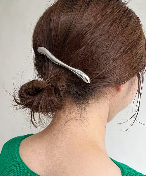 CAPRICIEUX LE'MAGE（カプリシューレマージュ）の「【GOLDY/ゴールディ】トゥイッグバレッタ（バレッタ/ヘアクリップ・レディース・シルバー/ゴールド・FREE）」の10枚目の写真