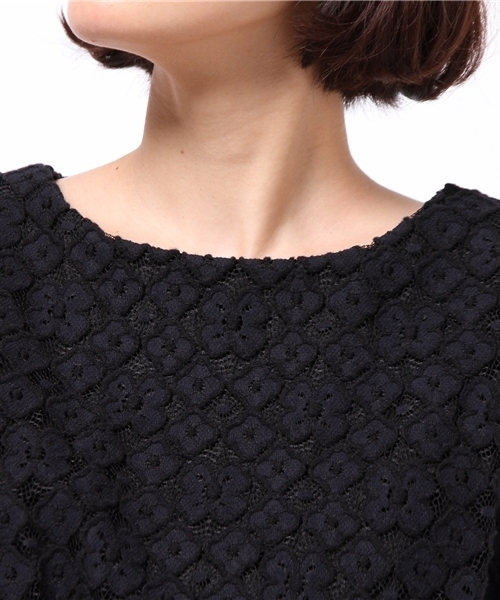 La TOTALITE（ラトータリテ）の「sonoコラボフラワーレースタックワンピース（ワンピース・レディース・ブラック/ホワイト・FREE）」の7枚目の写真