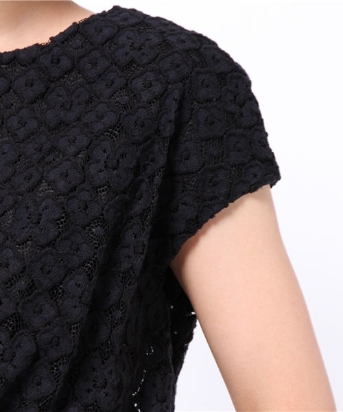 La TOTALITE（ラトータリテ）の「sonoコラボフラワーレースタックワンピース（ワンピース・レディース・ブラック/ホワイト・FREE）」の8枚目の写真