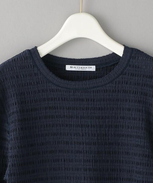 BEAUTY&YOUTH UNITED ARROWS(ビューティーアンドユースユナイテッドアローズ)の「BY チェック プルオーバーカットソー -ウォッシャブル-(Tシャツ/カットソー・レディース・ネイビー/オレンジ/ケリー・FREE)」の15枚目の写真