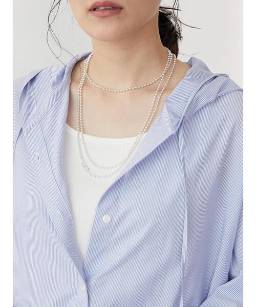 AMERICAN HOLIC(アメリカンホリック)の「コットンレーヨンマリンフードシャツ(シャツ/ブラウス・レディース・ネイビー/ブルー系その他4/ブルー系その他7・M/L)」の12枚目の写真