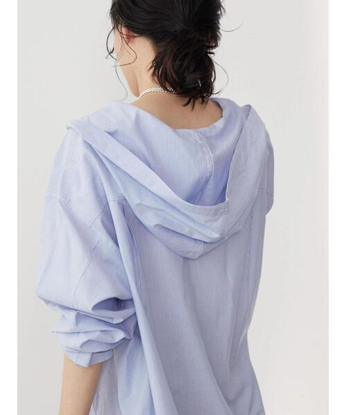 AMERICAN HOLIC(アメリカンホリック)の「コットンレーヨンマリンフードシャツ(シャツ/ブラウス・レディース・ネイビー/ブルー系その他4/ブルー系その他7・M/L)」の13枚目の写真