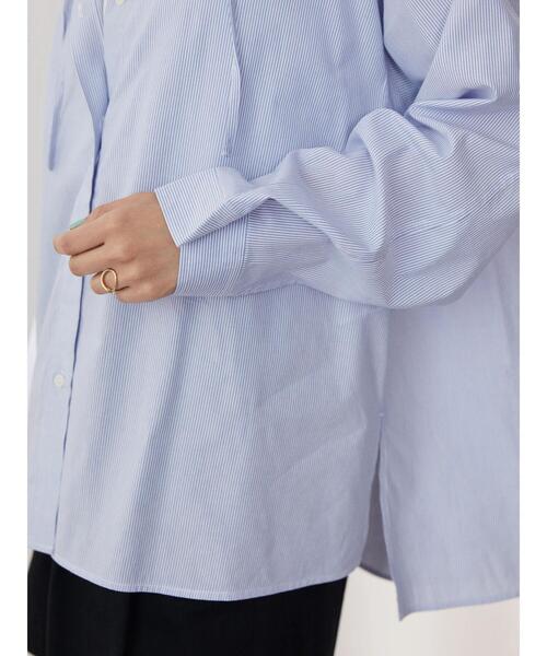 AMERICAN HOLIC(アメリカンホリック)の「コットンレーヨンマリンフードシャツ(シャツ/ブラウス・レディース・ネイビー/ブルー系その他4/ブルー系その他7・M/L)」の15枚目の写真