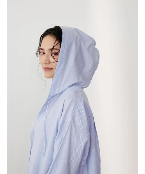 AMERICAN HOLIC(アメリカンホリック)の「コットンレーヨンマリンフードシャツ(シャツ/ブラウス・レディース・ネイビー/ブルー系その他4/ブルー系その他7・M/L)」の18枚目の写真