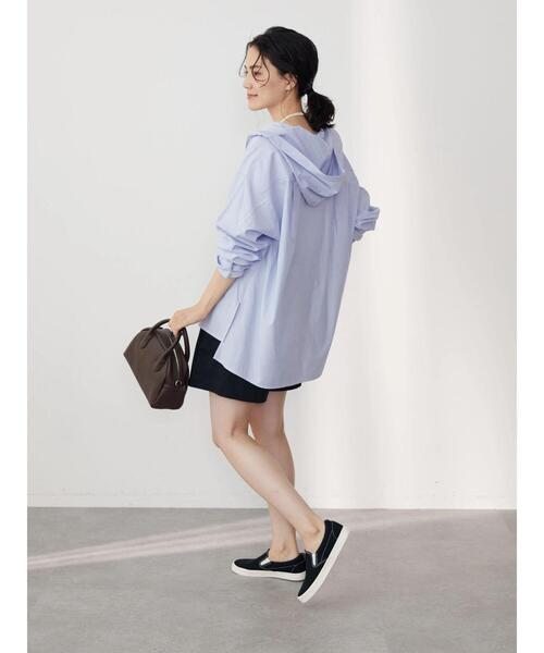 AMERICAN HOLIC(アメリカンホリック)の「コットンレーヨンマリンフードシャツ(シャツ/ブラウス・レディース・ネイビー/ブルー系その他4/ブルー系その他7・M/L)」の20枚目の写真