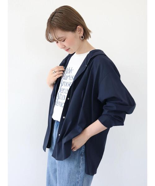 AMERICAN HOLIC(アメリカンホリック)の「コットンレーヨンマリンフードシャツ(シャツ/ブラウス・レディース・ネイビー/ブルー系その他4/ブルー系その他7・M/L)」の21枚目の写真