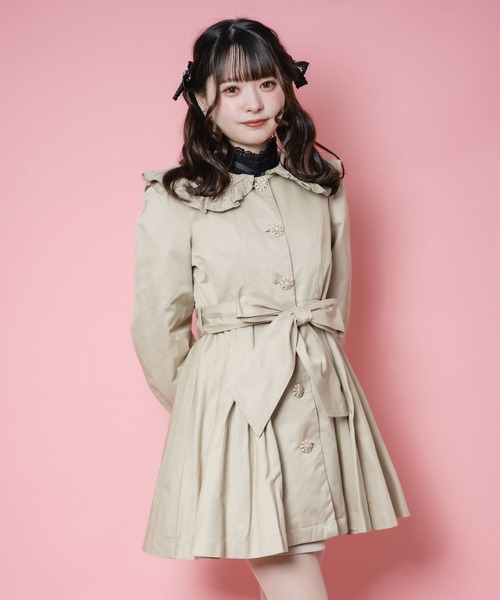 ROJITA（ロジータ）の「レース衿トレンチコート（トレンチコート・レディース・ベージュ/ピンク・FREE）」の15枚目の写真