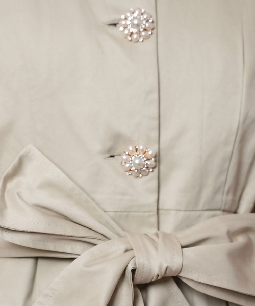 ROJITA（ロジータ）の「レース衿トレンチコート（トレンチコート・レディース・ベージュ/ピンク・FREE）」の7枚目の写真