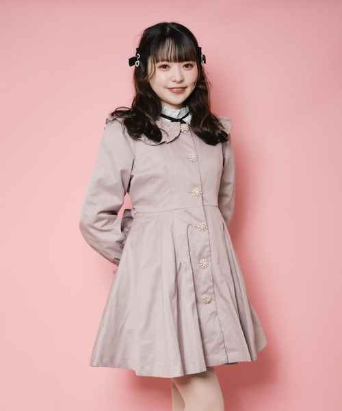 ROJITA（ロジータ）の「レース衿トレンチコート（トレンチコート・レディース・ベージュ/ピンク・FREE）」の11枚目の写真