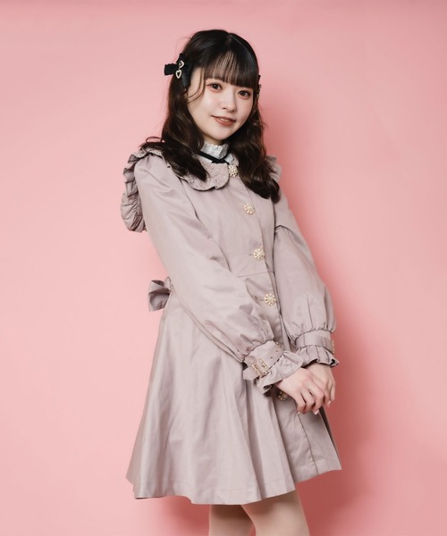 ROJITA（ロジータ）の「レース衿トレンチコート（トレンチコート・レディース・ベージュ/ピンク・FREE）」の14枚目の写真