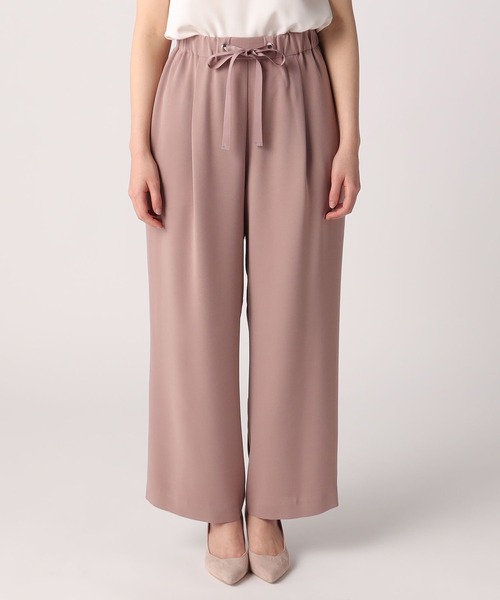 LAISSE PASSE(レッセパッセ)の「イージーワイドパンツ(スラックス・レディース・スモークピンク/グレイッシュブルー・MEDIUM/SMALL)」の12枚目の写真