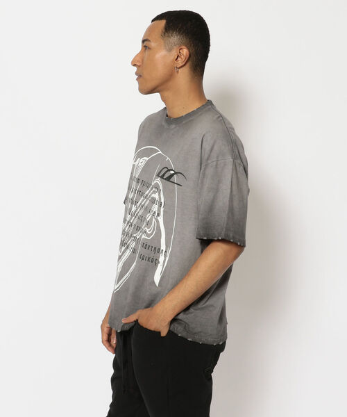 ROYAL FLASH（ロイヤルフラッシュ）の「anThem / アンセム/ダメージ Tシャツ②（Tシャツ/カットソー・メンズ・グレー/ブラック・X-LARGE/LARGE/M）」の4枚目の写真