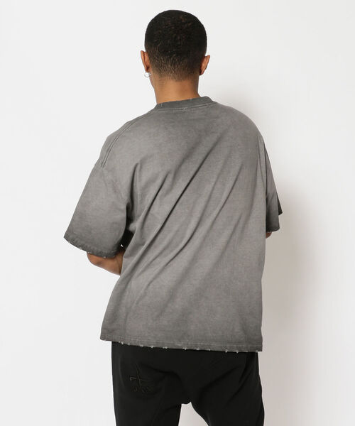 ROYAL FLASH（ロイヤルフラッシュ）の「anThem / アンセム/ダメージ Tシャツ②（Tシャツ/カットソー・メンズ・グレー/ブラック・X-LARGE/LARGE/M）」の5枚目の写真