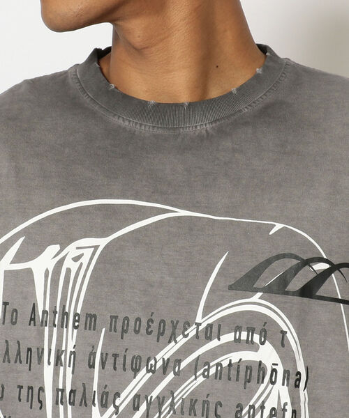 ROYAL FLASH（ロイヤルフラッシュ）の「anThem / アンセム/ダメージ Tシャツ②（Tシャツ/カットソー・メンズ・グレー/ブラック・X-LARGE/LARGE/M）」の7枚目の写真