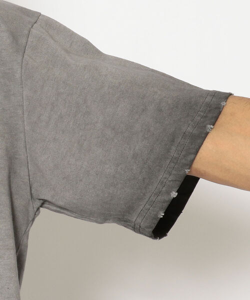 ROYAL FLASH（ロイヤルフラッシュ）の「anThem / アンセム/ダメージ Tシャツ②（Tシャツ/カットソー・メンズ・グレー/ブラック・X-LARGE/LARGE/M）」の9枚目の写真