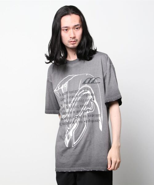 ROYAL FLASH（ロイヤルフラッシュ）の「anThem / アンセム/ダメージ Tシャツ②（Tシャツ/カットソー・メンズ・グレー/ブラック・X-LARGE/LARGE/M）」の6枚目の写真