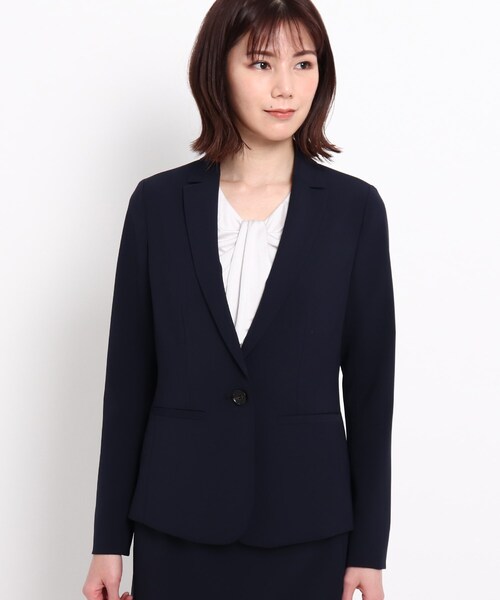 COUP DE CHANCE（クードシャンス）の「◆【洗える/日本製/通勤/セットアップ】ムーントリクシオン テーラードジャケット（スーツジャケット・レディース・ダークネイビー/ナチュラル・38/36/34/40）」の11枚目の写真