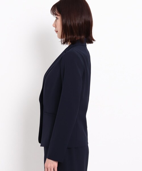 COUP DE CHANCE（クードシャンス）の「◆【洗える/日本製/通勤/セットアップ】ムーントリクシオン テーラードジャケット（スーツジャケット・レディース・ダークネイビー/ナチュラル・38/36/34/40）」の3枚目の写真