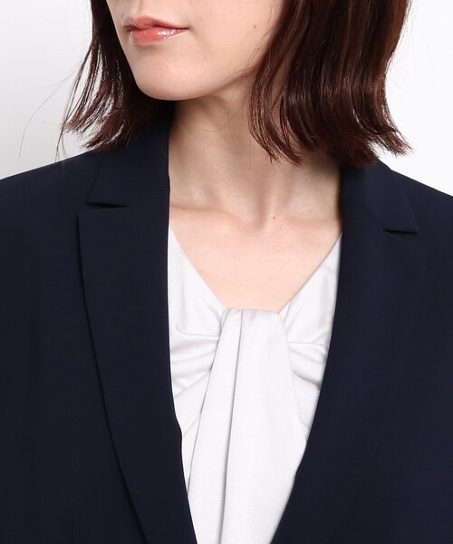 COUP DE CHANCE（クードシャンス）の「◆【洗える/日本製/通勤/セットアップ】ムーントリクシオン テーラードジャケット（スーツジャケット・レディース・ダークネイビー/ナチュラル・38/36/34/40）」の9枚目の写真
