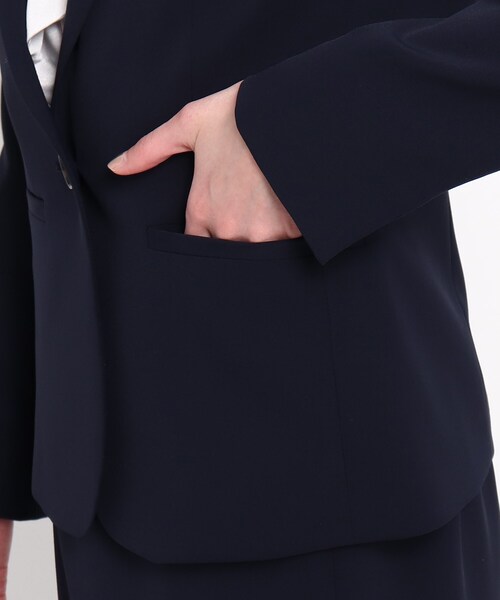 COUP DE CHANCE（クードシャンス）の「◆【洗える/日本製/通勤/セットアップ】ムーントリクシオン テーラードジャケット（スーツジャケット・レディース・ダークネイビー/ナチュラル・38/36/34/40）」の6枚目の写真