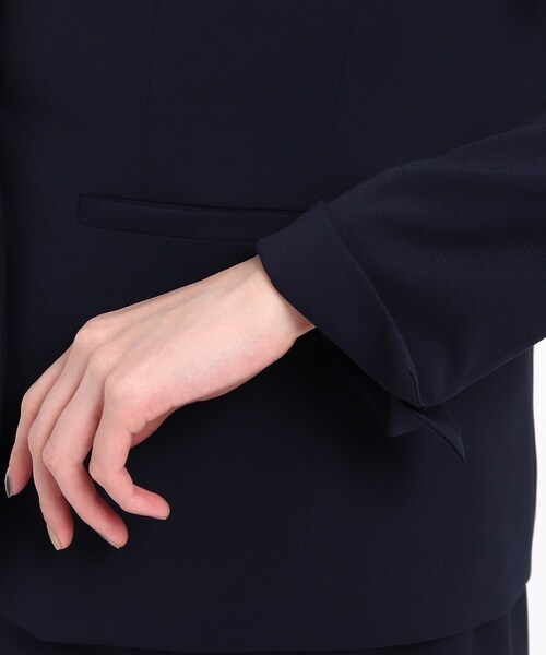 COUP DE CHANCE（クードシャンス）の「◆【洗える/日本製/通勤/セットアップ】ムーントリクシオン テーラードジャケット（スーツジャケット・レディース・ダークネイビー/ナチュラル・38/36/34/40）」の10枚目の写真