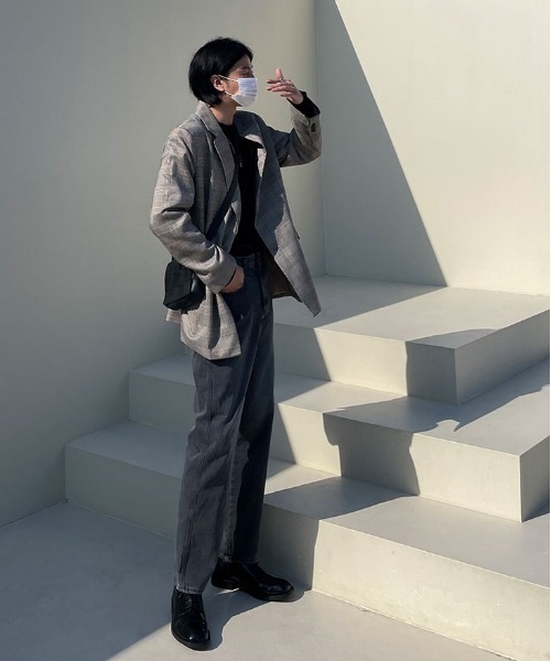 ASCLO（エジュクロ）の「ASCLO Go Check Blazer Jacket（テーラードジャケット・メンズ・ベージュ・FREE）」の9枚目の写真