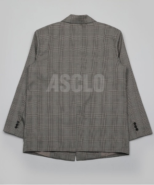 ASCLO（エジュクロ）の「ASCLO Go Check Blazer Jacket（テーラードジャケット・メンズ・ベージュ・FREE）」の11枚目の写真