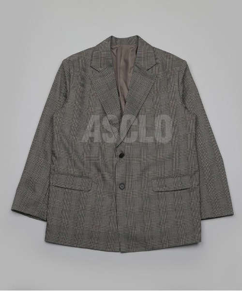 ASCLO（エジュクロ）の「ASCLO Go Check Blazer Jacket（テーラードジャケット・メンズ・ベージュ・FREE）」の12枚目の写真