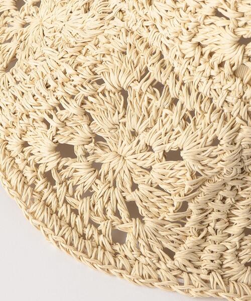 BEAUTY&YOUTH UNITED ARROWS（ビューティーアンドユースユナイテッドアローズ）の「BY ペーパー クロシェ ハット（ハット・レディース・ナチュラル・FREE）」の5枚目の写真