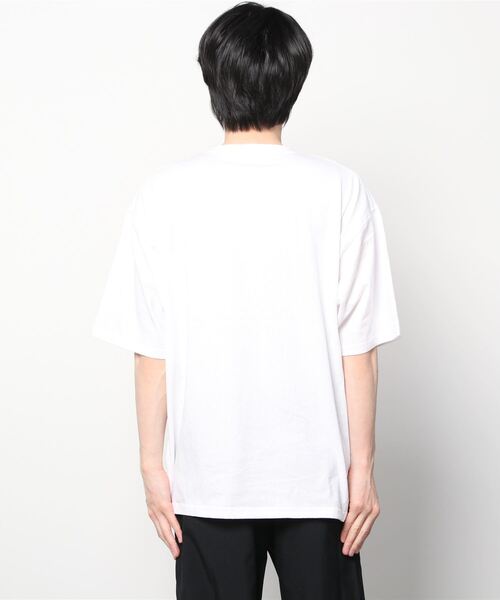 SITRY（シトリー）の「wide silhouette college print T-shirt/ワイドシルエット カレッジプリント ラグラン Tシャツ（Tシャツ/カットソー・メンズ・アッシュグレー/ブラック/オフホワイト/イエロー/グリーン/ホワイト系その他/グレー系その他・M/L）」の19枚目の写真