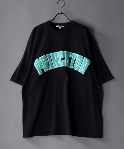 SITRY（シトリー）の「wide silhouette college print T-shirt/ワイドシルエット カレッジプリント ラグラン Tシャツ（Tシャツ/カットソー・メンズ・アッシュグレー/ブラック/オフホワイト/イエロー/グリーン/ホワイト系その他/グレー系その他・M/L）」の4枚目の写真