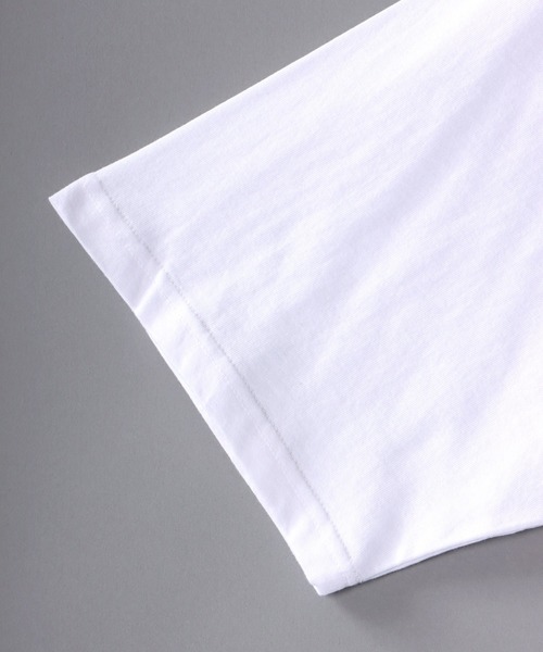 SITRY（シトリー）の「wide silhouette college print T-shirt/ワイドシルエット カレッジプリント ラグラン Tシャツ（Tシャツ/カットソー・メンズ・アッシュグレー/ブラック/オフホワイト/イエロー/グリーン/ホワイト系その他/グレー系その他・M/L）」の11枚目の写真