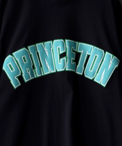 SITRY（シトリー）の「wide silhouette college print T-shirt/ワイドシルエット カレッジプリント ラグラン Tシャツ（Tシャツ/カットソー・メンズ・アッシュグレー/ブラック/オフホワイト/イエロー/グリーン/ホワイト系その他/グレー系その他・M/L）」の13枚目の写真