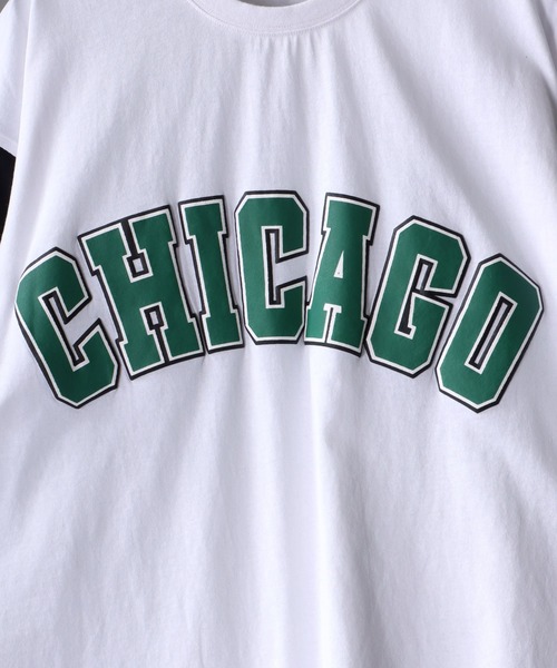 SITRY（シトリー）の「wide silhouette college print T-shirt/ワイドシルエット カレッジプリント ラグラン Tシャツ（Tシャツ/カットソー・メンズ・アッシュグレー/ブラック/オフホワイト/イエロー/グリーン/ホワイト系その他/グレー系その他・M/L）」の16枚目の写真