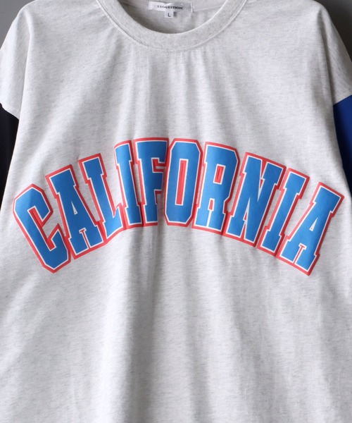 SITRY（シトリー）の「wide silhouette college print T-shirt/ワイドシルエット カレッジプリント ラグラン Tシャツ（Tシャツ/カットソー・メンズ・アッシュグレー/ブラック/オフホワイト/イエロー/グリーン/ホワイト系その他/グレー系その他・M/L）」の17枚目の写真