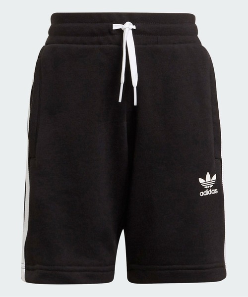 adidas（アディダス）の「アディカラー ショーツ & Tシャツ セットアップ（上下セット） / アディダスオリジナルス（キッズ/子供用）（ジャージ・キッズ・ホワイト×ブラック・100/110/120/130）」の4枚目の写真