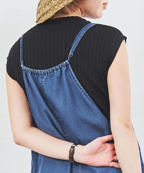 coen（コーエン）の「ライトデニムキャミサロペット（サロペット/オーバーオール・レディース・ブラック/ネイビー・M/L）」の19枚目の写真