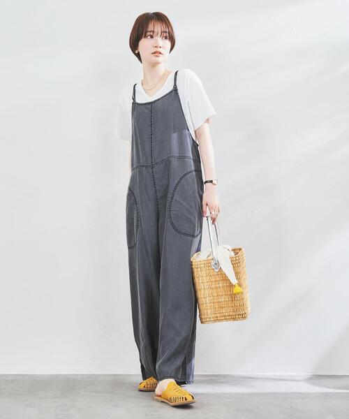 coen（コーエン）の「ライトデニムキャミサロペット（サロペット/オーバーオール・レディース・ブラック/ネイビー・M/L）」の13枚目の写真