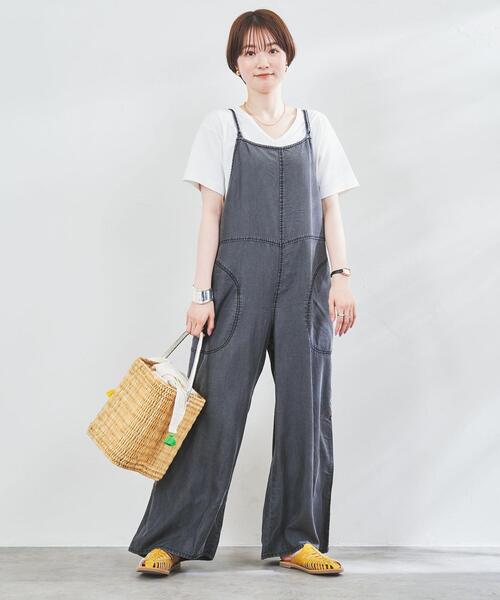 coen（コーエン）の「ライトデニムキャミサロペット（サロペット/オーバーオール・レディース・ブラック/ネイビー・M/L）」の5枚目の写真