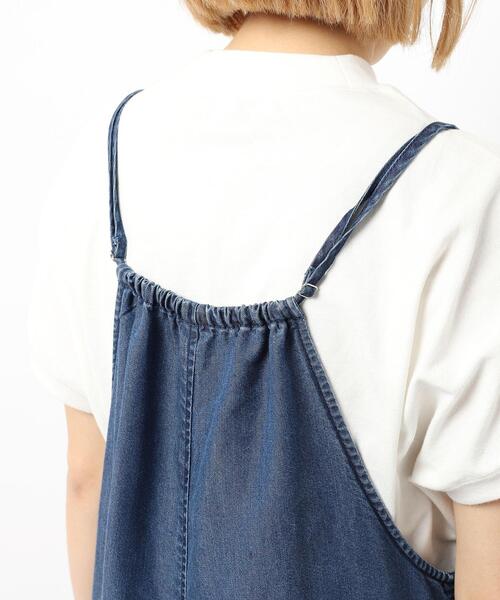 coen（コーエン）の「ライトデニムキャミサロペット（サロペット/オーバーオール・レディース・ブラック/ネイビー・M/L）」の7枚目の写真
