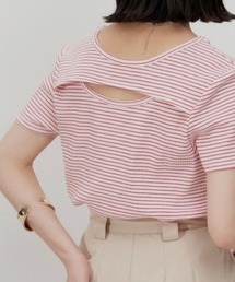 VANNIE U | ダブルアーチボーダーTシャツ(Tシャツ/カットソー)