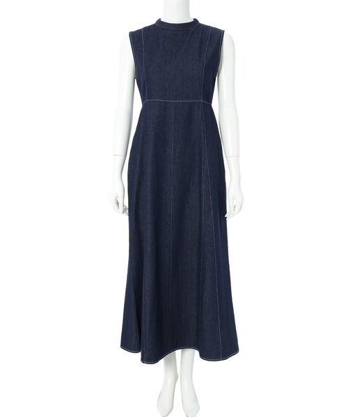 fifth（フィフス）の「ノースリデニムフレアワンピース（ワンピース・レディース・インディゴブルー・S/M）」の7枚目の写真