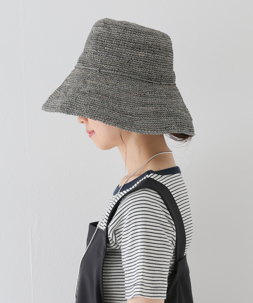 Le Voyage en Panier（ルヴォヤージュアンパニエ）の「【Le voyage en panier/ル ヴォヤージュエンパニエ】 クロシェハット（ハット・レディース・ライトグレー/ベージュ/ブラウン系その他・FREE）」の13枚目の写真
