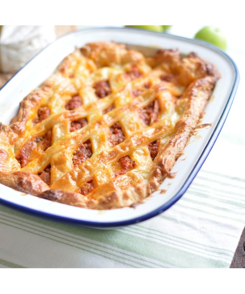 THE OLDE FARMHOUSE（ザ　オールドファームハウス）の「HUNTSMANS / ハンツマン  ホーローパイデッシュ・ブルー&レッド (セット) 28cm　TSI（食器・レディース・その他1・FREE）」の5枚目の写真