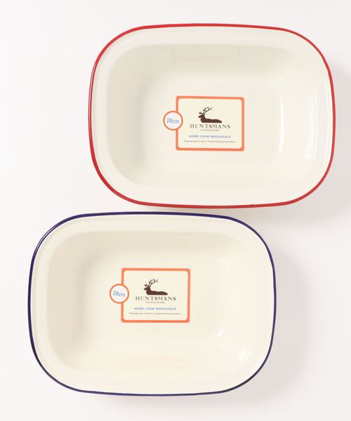 THE OLDE FARMHOUSE（ザ　オールドファームハウス）の「HUNTSMANS / ハンツマン  ホーローパイデッシュ・ブルー&レッド (セット) 28cm　TSI（食器・レディース・その他1・FREE）」の8枚目の写真