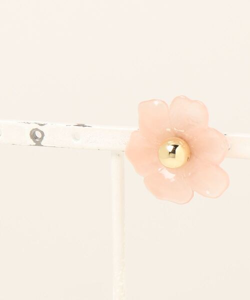 flower（フラワー）の「ピュアブルームピアス（ピアス（片耳用）・レディース・ピンク/アイボリー・FREE）」の5枚目の写真