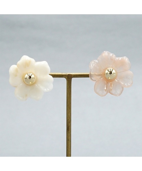 flower（フラワー）の「ピュアブルームピアス（ピアス（片耳用）・レディース・ピンク/アイボリー・FREE）」の13枚目の写真
