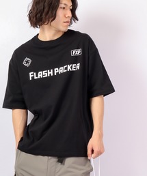 FLASH PACKER コットン・オーバーサイズTシャツ