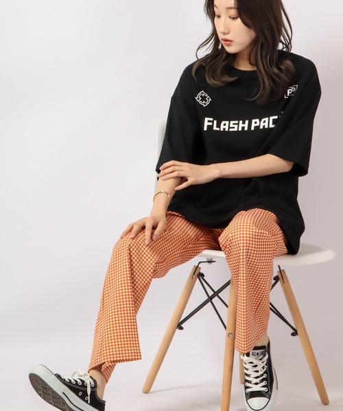 FLASH PACKER(フラッシュパッカー)の「FLASH PACKER コットン・オーバーサイズTシャツ(Tシャツ/カットソー・メンズ・ブラック/ホワイト/カーキ・XL/L/M)」の16枚目の写真